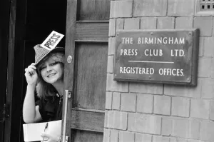 New Wave Prints: Pop star Toyah Willcox gets into the spirit of the occasion when attending a Birmingham