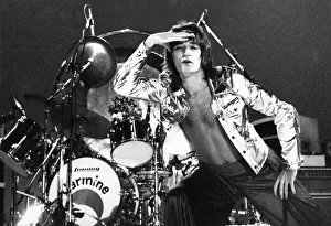 Instrument Prints: Pop superstar Rod Stewart is pictured during his recent concert in Helsinki, Finland