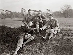 00131 Prints: Pope Stampers and Owen Hares Golf May 1919 Ernest Graham and Arthur Heatherton