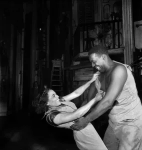Opera Prints: Porgy and Bess'- Opera Urylle Leonardos and John McCurry. October 1952 C5003