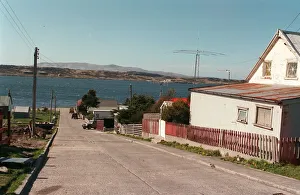 01501 Prints: Port Stanley, capital of the Falkland Islands - March 1999