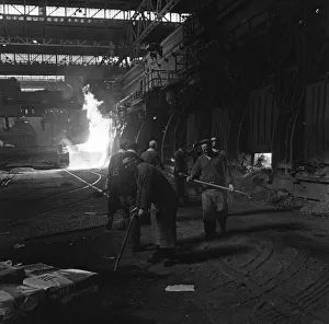 01030 Prints: Port Talbot steel works. West Glamorgan, Wales. 30th April 1965