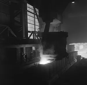 01030 Prints: Port Talbot steel works. West Glamorgan, Wales. 30th April 1965