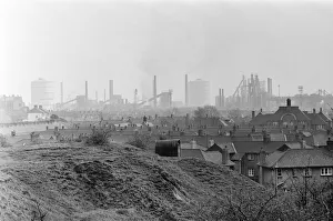 Port Talbot steel works. West Glamorgan, Wales. 30th April 1965