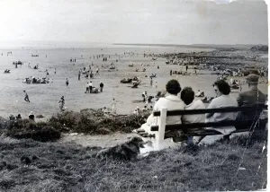 Porthcawl - People enjoying the good weather at the beach at Porthcawl - 30th July 1964