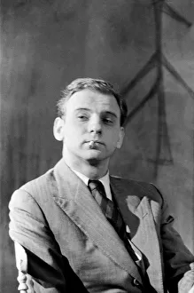 Controversy Prints: Portrait of Jack Gelber, taken during preperations for the play The Connection