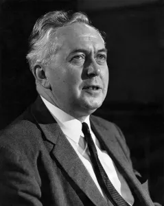 00059 Prints: Portrait of Labour Party leader and Prime Minister Harold Wilson, MP for Huyton