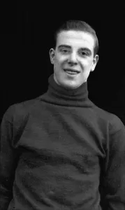 Portrait of Tom Pongo'Waring, Aston Villa footballer. January 1929