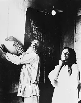 Power Prints: Post Russian Revolution. First Electric lamp in village. October 1928