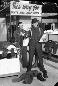 Female Prints: Post VE Day, May 1945, Clothing being returned or purchased in this demob period for