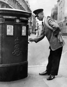 Mail Prints: Postman Leslie White of Shirley, wearing the new summer lightweight jacket