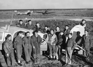 01458 Prints: Pre-war ground crew members of the County of London Auxiliary Squadron