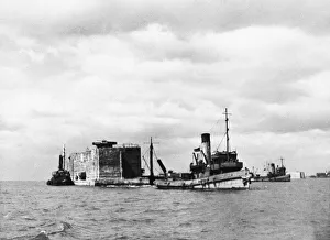 Prefabricated Ports, each as big as Gibraltar were manufactured in Britain in sections