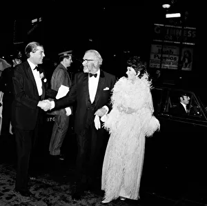 Premiere of The battle of Britain. Stars arriving for the premiere