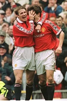 Images Dated 21st March 1999: Premieship match at Old Trafford. Manchester United 3 v Everton 1