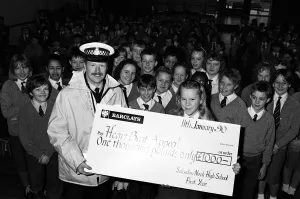 A presentation for the ambulance services Heartbeat appeal was cut short - for a 999