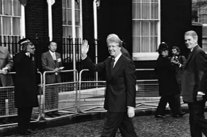 United States Of America Prints: President Jimmy Carter meets Prime Minister James Callaghan at Downing Street