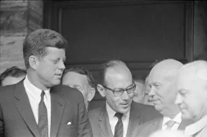 President Kennedy seen here with the Secretary of the Soviet Communist Party Nikita
