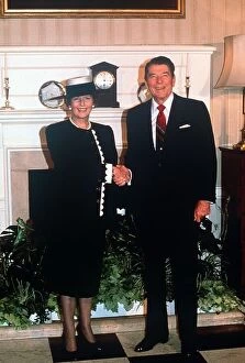 00147 Collection: President Ronald Regan June 1988 visit to England with Margaret Thatcher at No