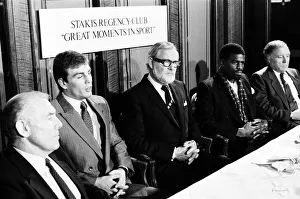 Press conference, Errol Christie against Mark Kaylor 18th October 1985