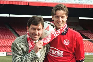 00593 Prints: The press conference for new Middlesbrough signing striker Jan Aage Fjortoft