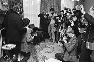 Photographers Prints: Press launch of Sgt. Peppers Lonely Hearts Club Band