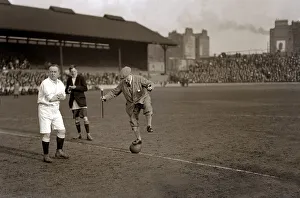 1921 Prints: Press v Stage - Football Match at Stamford Bridge March 1921 George Robey
