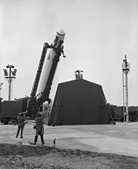 01323 Prints: Press Visit to R. A. F. Feltwell - Thor Ballistic Missile Base