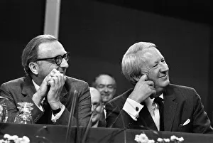 01143 Prints: Prime Minister Edward Heath sits alongside Secretary of State for Defence Lord Carrington