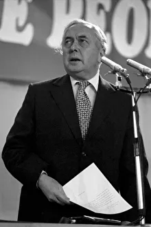 Prime mInister Harold Wilson speaks during a debate on the Common Market