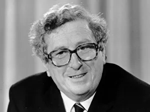 Prime Minister of Ireland Dr Garrett Fitzgerald speaks at a press conference