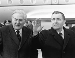 Prime Minister James Callaghan MP March 1976 with Soviet Foreign Minister Andrei