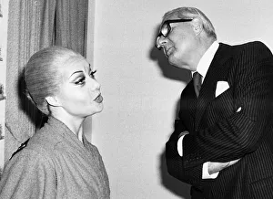 00156 Prints: Prime Minister James Callaghan talks to Elaine Paige 1978 backstage at musical play