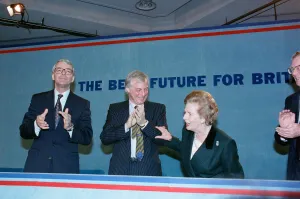 01393 Prints: Prime Minister John Major, Chris Patten and Margaret Thatcher