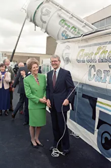 01389 Prints: Prime Minister John Major and his wife Norma visiting Grafham Water Processing Plant