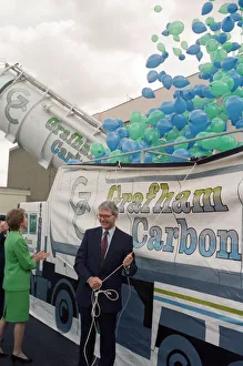 Prime Minister John Major and his wife Norma visiting Grafham Water Processing Plant