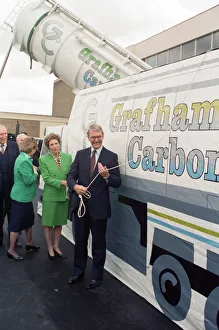 01389 Prints: Prime Minister John Major and his wife Norma visiting Grafham Water Processing Plant