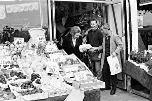 Prime Minister Margaret Thatcher campaigning in Ealing. 30th May 1987