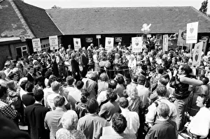 Prime Minister Margaret Thatcher campaigning in Ealing. 30th May 1987