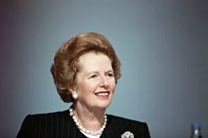 Images Dated 12th October 1988: Prime Minister Margaret Thatcher at the Conservative Party Conference, Brighton