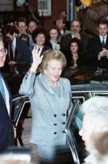 01303 Prints: Prime Minister Margaret Thatcher at Conservative headquarters, Smith Square