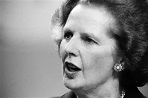 Prime Minister Margaret Thatcher at the Conservative Party Conference, Brighton
