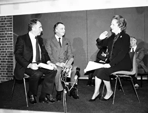 Prime Minister Margaret Thatcher presents the National Vala Award of