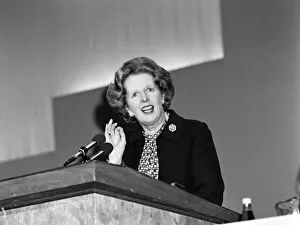 Terrorism Prints: Prime Minister Margaret Thatcher speaks at the Conservative Party Conference, Brighton