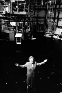 Prime Minister Margaret Thatcher at the Torness Nuclear Power Plant in Scotland 13rd May