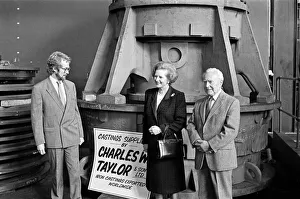 Prime Minister Margaret Thatcher visits Harker and Son at Stockton. 12th September 1987