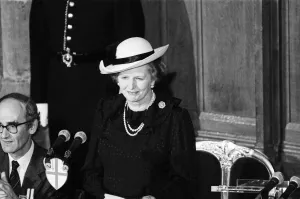 Falklands Prints: The Prime Minister Mrs Margaret Thatcher at the Luncheon held for the Falklands heroes