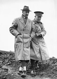 British B Prints: Prime Minister Neville Chamberlain during a visit to the B