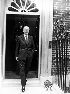 Prime Minister Sir Alec Douglas Home seen here leaving No 10 Downing Street