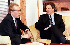 01478 Collection: Prime Minister Tony Blair interviewed by David Frost during Breakfast with Frost - May
